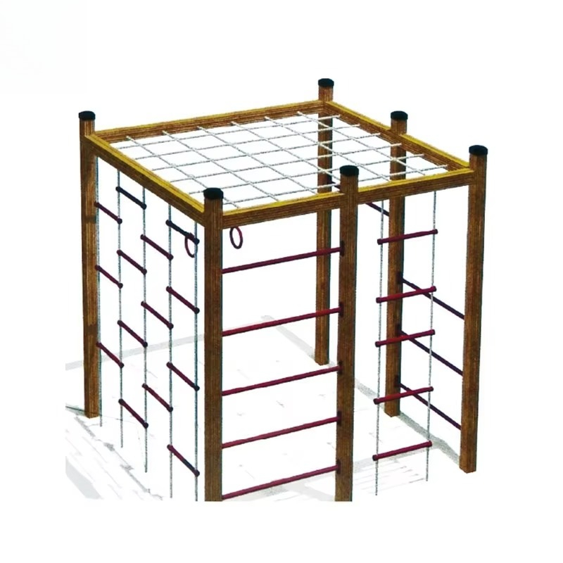 Kids Outdoor Wooden Climbing Frame - Деревянный спортивный комплекс для лазания, игровой