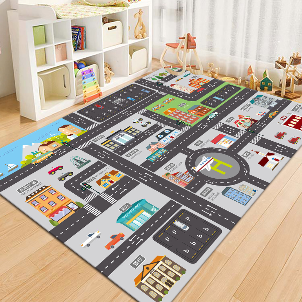 Kids Outdoor Mat - Детский игровой коврик VIKAMA с картой
