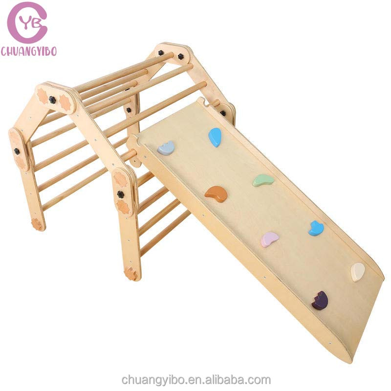 Kids Outdoor Wooden Climbing Frame - Детский деревянный игровой комплекс-лазалка для дома