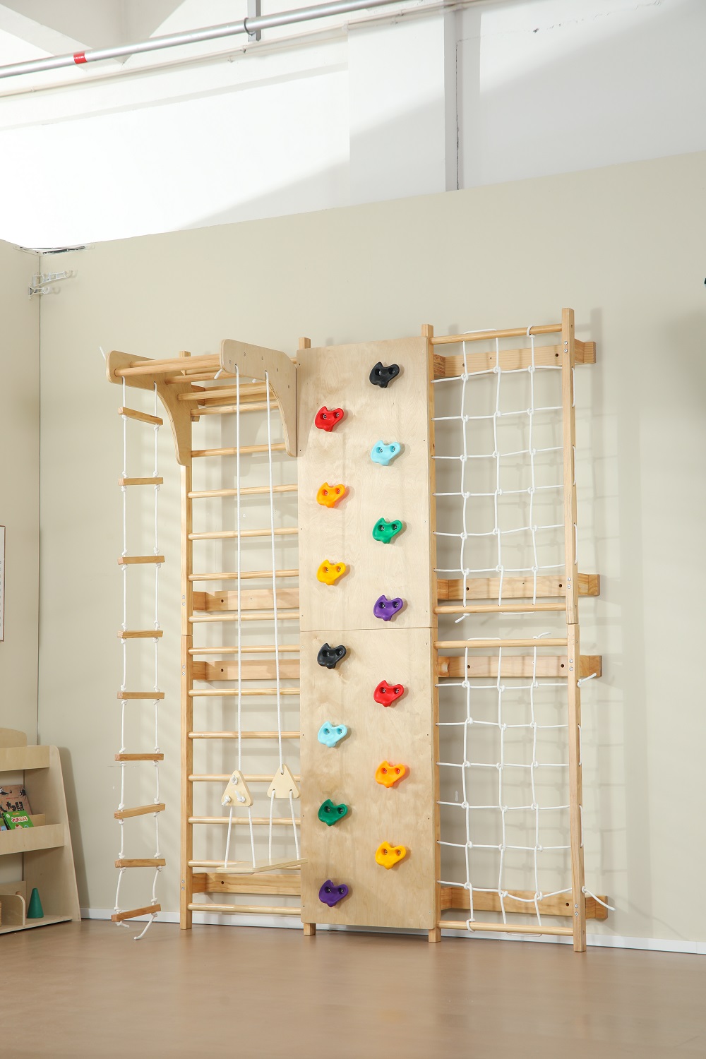 Kids Outdoor Wooden Climbing Frame - В наличии домашние бары с обезьянами,