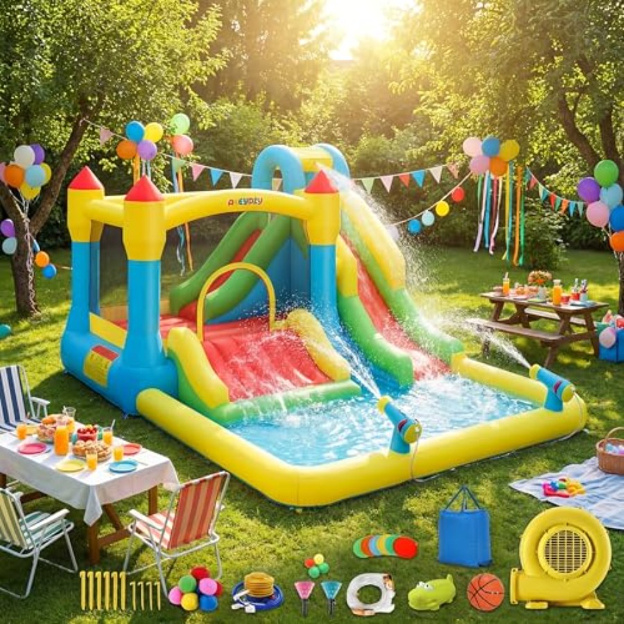 Надувной водный батут для дете – обзор и цена Kids Outdoor Bounce House