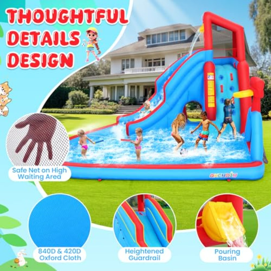 Надувной батут-аквапарк для де – обзор и цена Kids Outdoor Bounce House