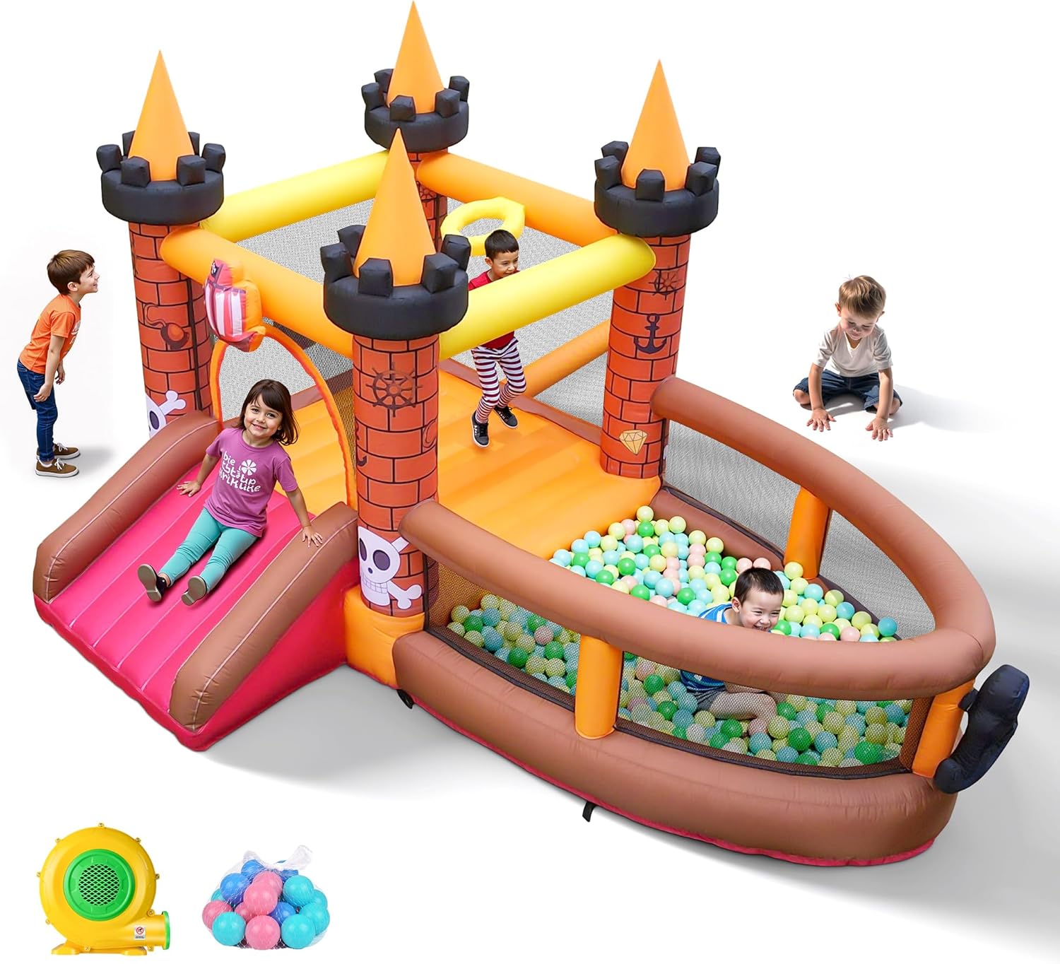 Надувной батут для детей 3-8 л – обзор и цена Kids Outdoor Bounce House