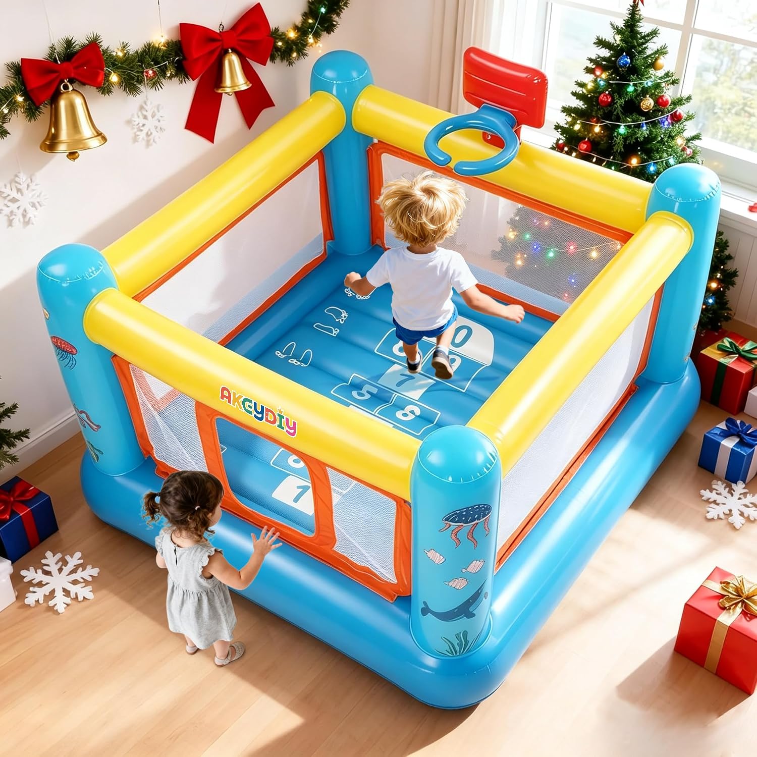 Надувной батут из ПВХ для дете – обзор и цена Kids Outdoor Bounce House