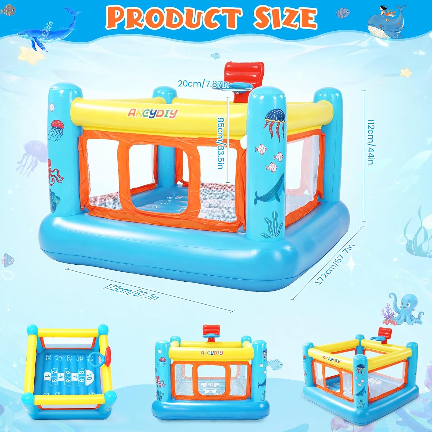 Надувной батут из ПВХ для дете – обзор и цена Kids Outdoor Bounce House