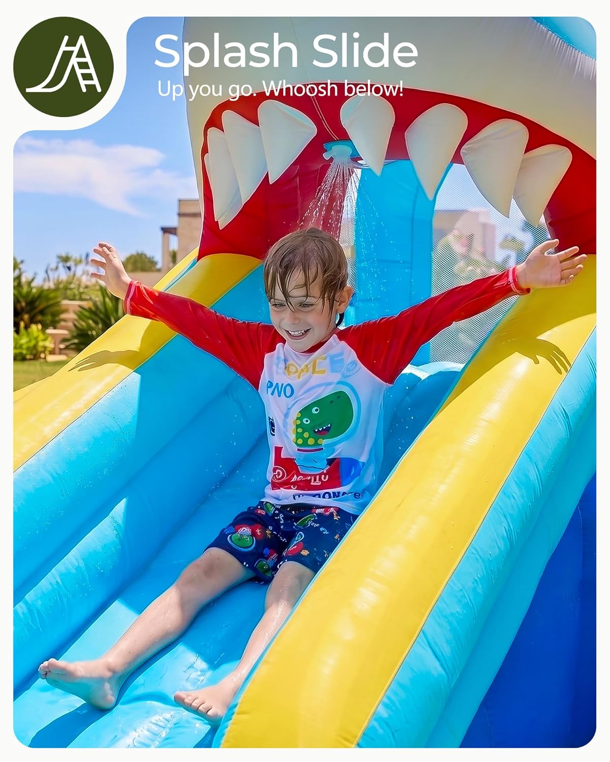 Надувная водная горка-батут дл – обзор и цена Kids Outdoor Bounce House