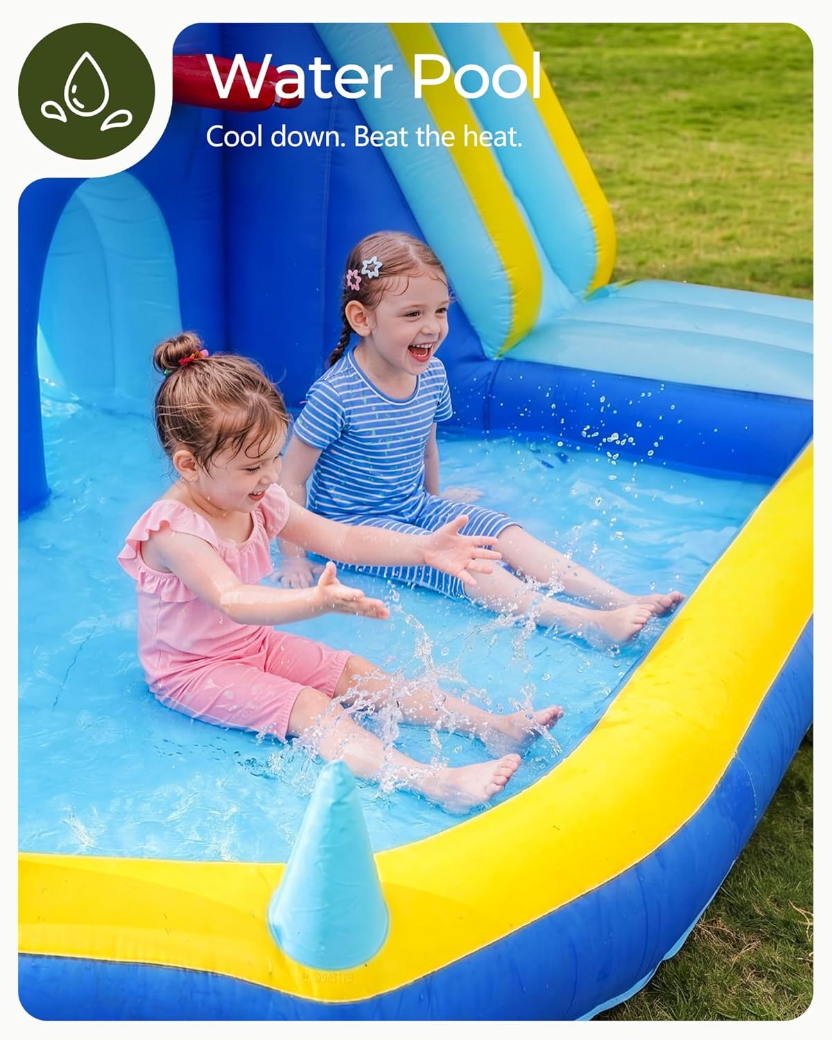 Надувная водная горка-батут дл – обзор и цена Kids Outdoor Bounce House