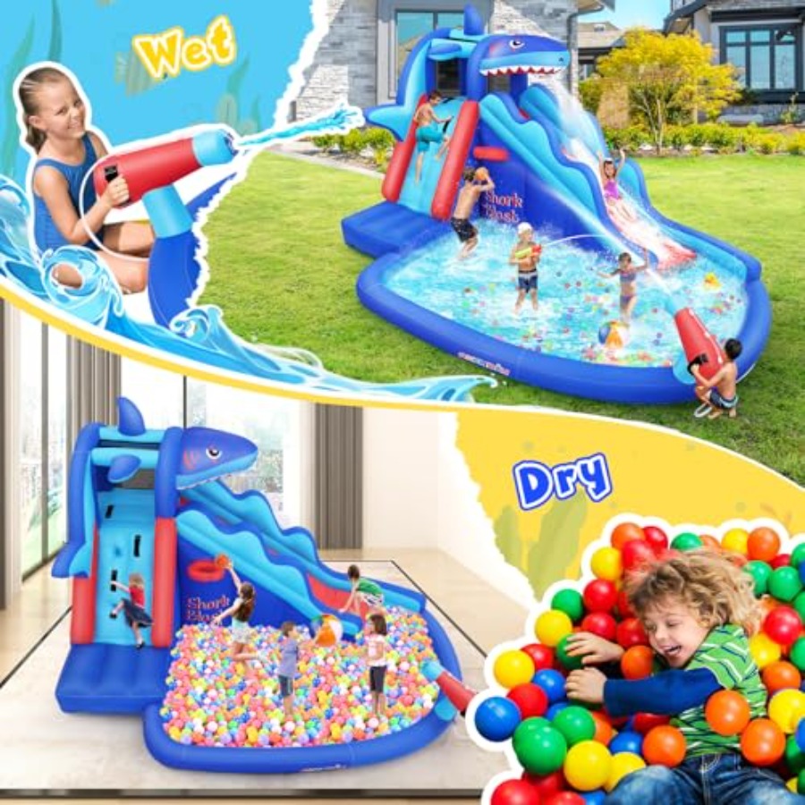 Надувная водная горка-батут дл – обзор и цена Kids Outdoor Bounce House