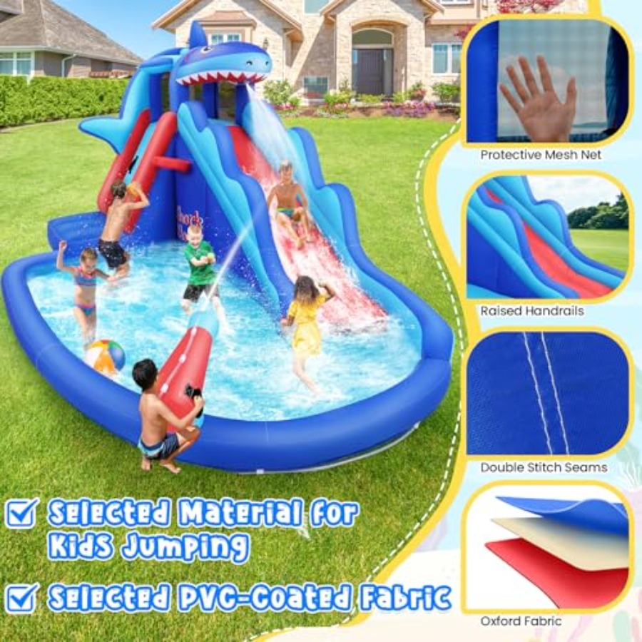 Надувная водная горка-батут дл – обзор и цена Kids Outdoor Bounce House