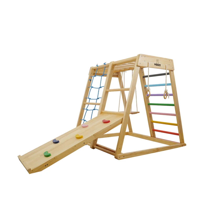 Детский домашний игровой компл – обзор и цена Kids Outdoor Wooden Climbing Frame
