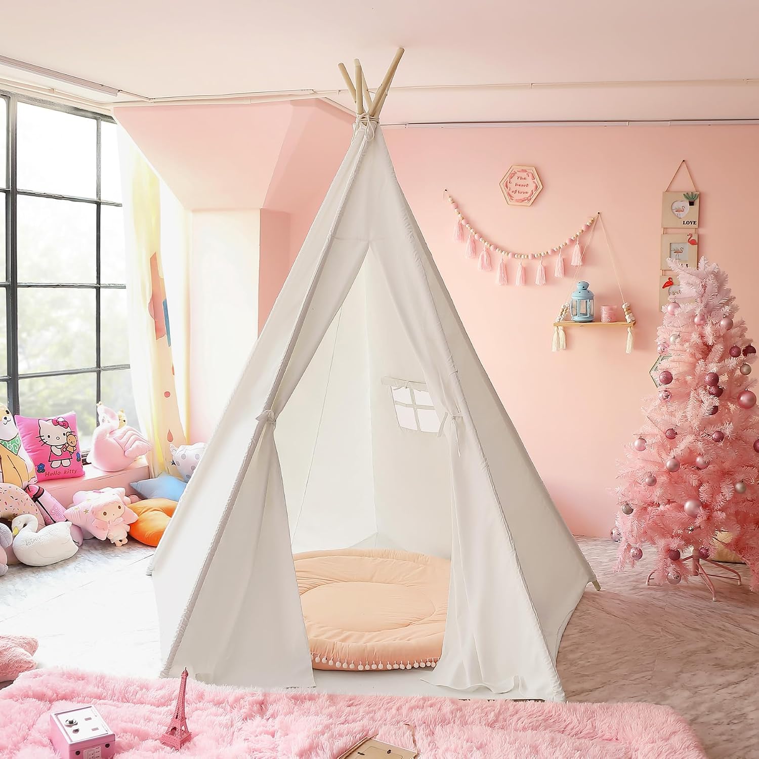 Детская игровая палатка-типи C – обзор и цена Kids Outdoor Teepee