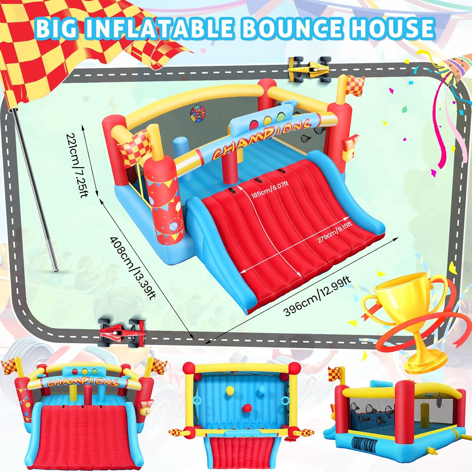 Большой надувной батут для дет – обзор и цена Kids Outdoor Bounce House