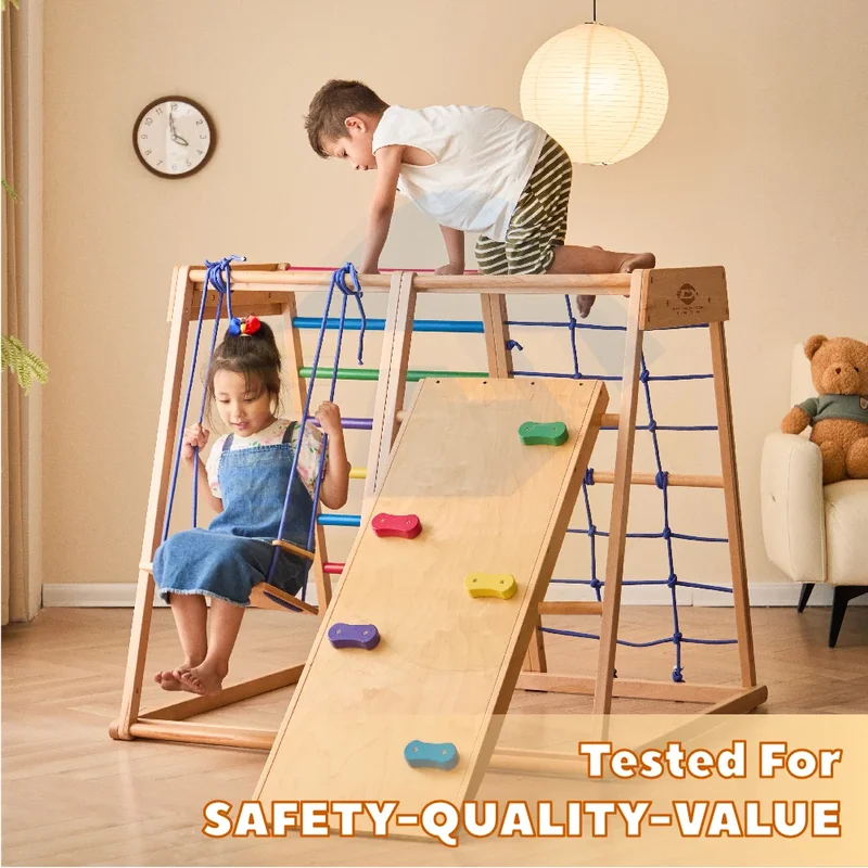 Деревянный игровой комплекс дл – обзор и цена Kids Outdoor Wooden Climbing Frame