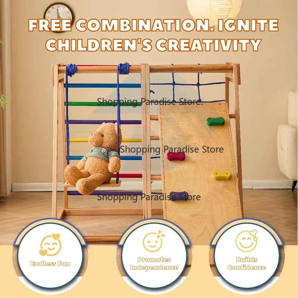 Детский деревянный игровой ком – обзор и цена Kids Outdoor Wooden Climbing Frame