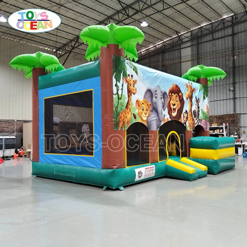 Надувной батут с горкой для де – обзор и цена Kids Outdoor Bounce House